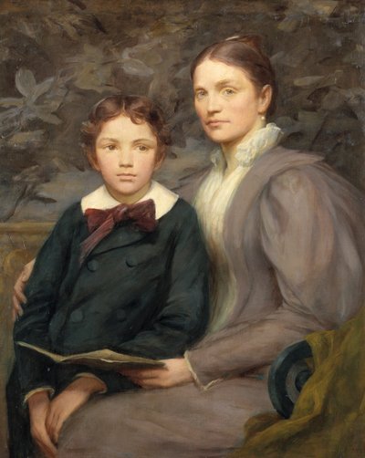 Mrs. William T. Evans and Her Son by Henry O. Walker
